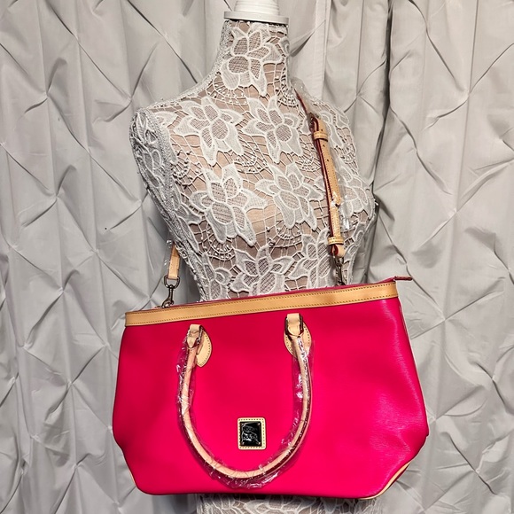 Dooney & Bourke Pink Nylon Tote - Picture 1 of 7